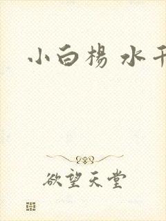 小白杨 水千丞