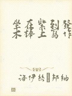 坐在紫到发黑的木棒上写作业