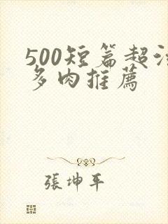 500短篇超污多肉推荐