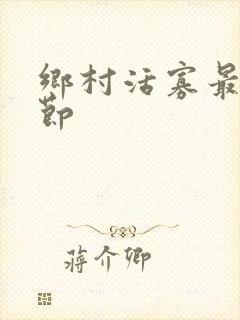 乡村活寡最新章节