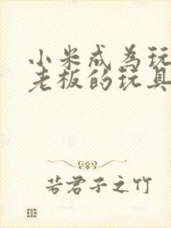 小米成为玩具店老板的玩具