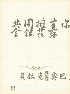 共同拥有你by金银花露