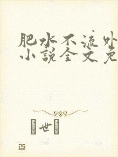 肥水不流外人田小说全文免费阅读全本免