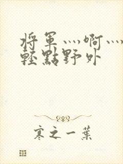 将军灬啊灬啊灬轻点野外