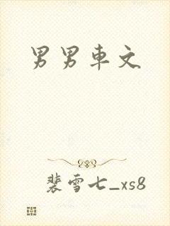 男男车文