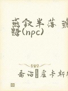 燕钗半落 琥珀糖(npc)