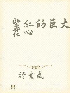 紫红的巨大顶开花心