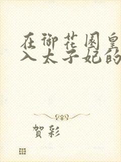 在御花园皇上进入太子妃的小说
