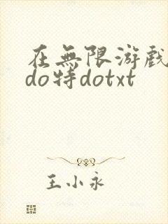 在无限游戏大里do特dotxt