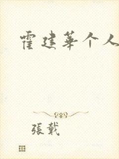 霍建华个人简历