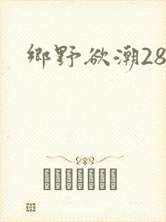 乡野欲潮28章