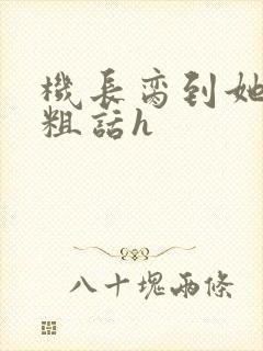 机长脔到她哭h粗话h