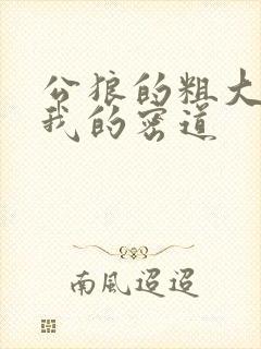 公狼的粗大挺进我的密道