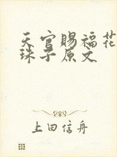 天官赐福花怜塞珠子原文