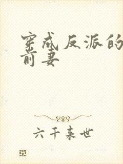 穿成反派的炮灰前妻