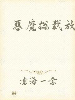 恶魔总裁放了我