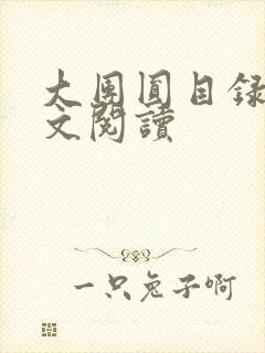 大团圆目录及全文阅读