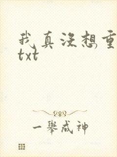 我真没想重生啊txt