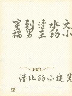 穿到清水文里造福男主的小说