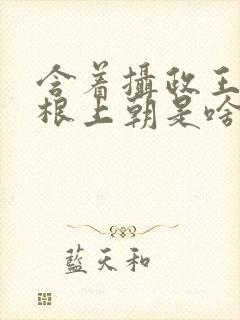 含着摄政王的紫根上朝是啥小说