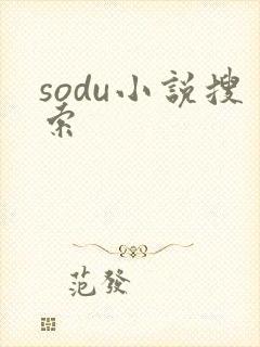 sodu小说搜索