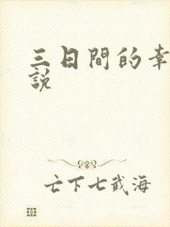 三日间的幸福小说