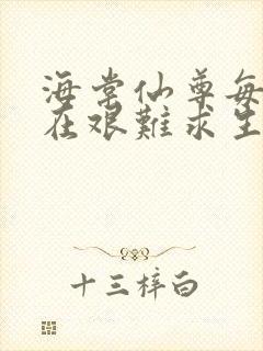 海棠仙尊每天都在艰难求生