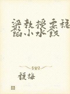 梁教授要稳住肉馅小水饺