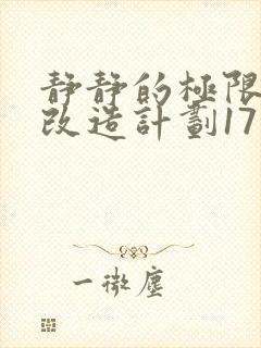 静静的极限自我改造计划17