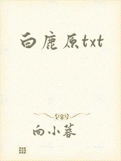 白鹿原txt