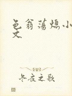 色翁荡熄小说全文