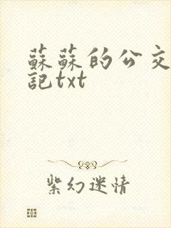 苏苏的公交车日记txt