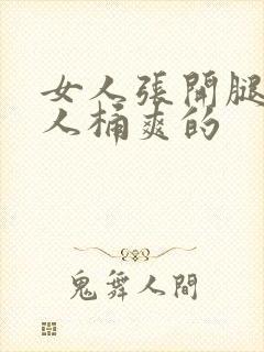 女人张开腿让男人桶爽的