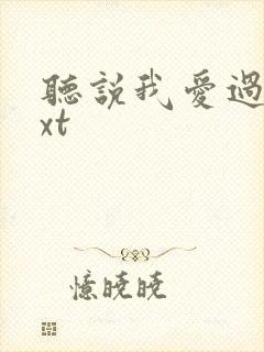 听说我爱过你txt