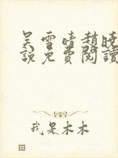 吴雪晴赵晓东小说免费阅读