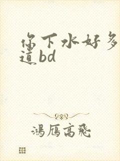 你下水好多下水道bd