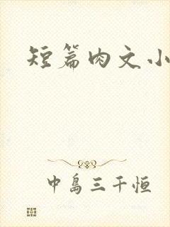 短篇肉文小说