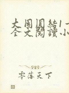 大团圆结1一6全文阅读小说