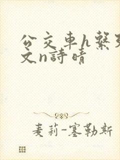 公交车h系列辣文n诗晴