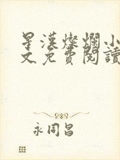 星汉灿烂小说全文免费阅读