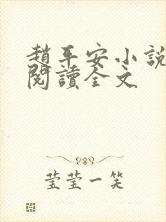 赵平安小说免费阅读全文