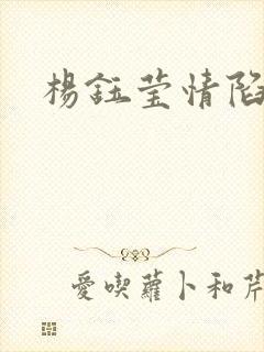 杨钰莹情陷红楼