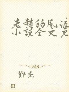 老赵的风流人生小说全文免费阅读