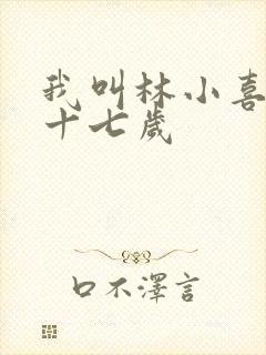 我叫林小喜今年十七岁