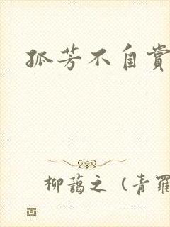 孤芳不自赏小说