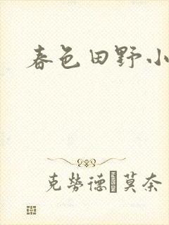 春色田野小说