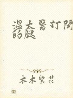 温太医打开眉庄的腿