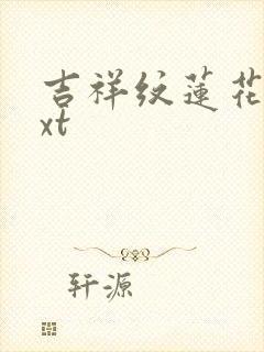 吉祥纹莲花楼txt