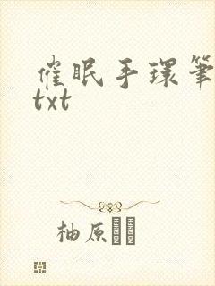 催眠手环笔趣阁txt