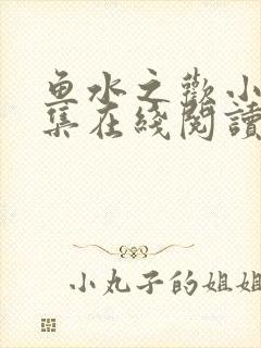 鱼水之欢小说全集在线阅读